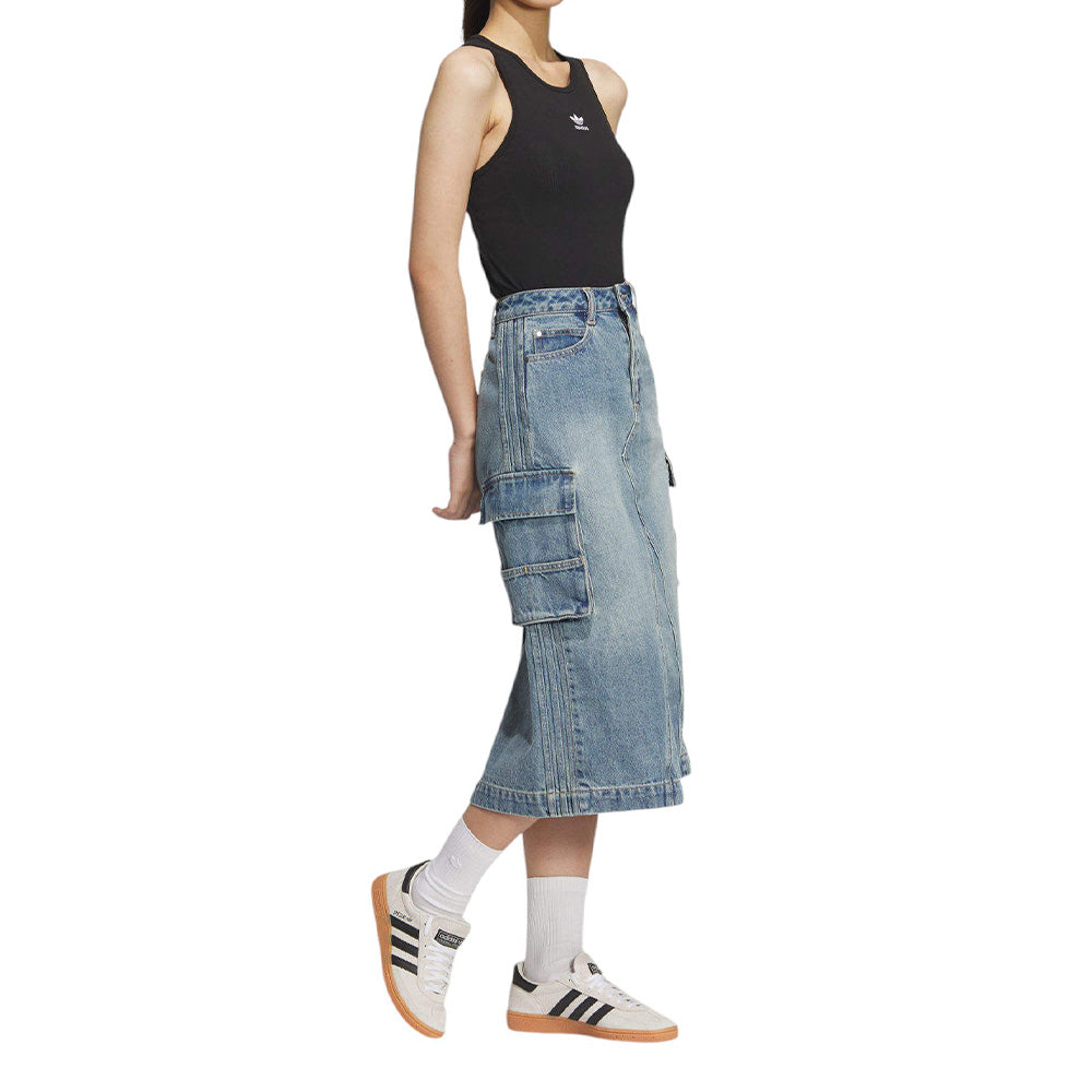 ADIDAS ORIGINALS RACING V-DAY DENIM SKIRT