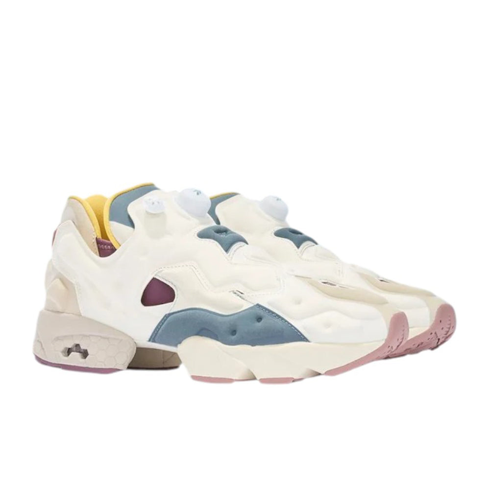 REEBOK LTD INSTAPUMP SLIVER SNEAKERS / MOON WHITE X CREAM